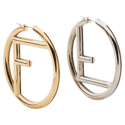 fendi hoops earrings|fendi hoop earrings sale.